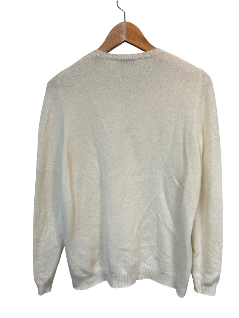 Belford Cream Cable Knit Crewneck Sweater - Picture 3 of 5